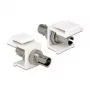 Delock 86348 módulo Keystone adaptador ST Simplex, branco