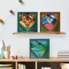 Conjunto de pintura Ravensburger CreArt Do it together – crocodilo (conjunto de pintura em conjunto para crianças)