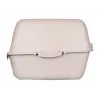 Caixa de areia para gatos DIAMENTIQ BAYA, plástico, portas reversíveis, 55,5×40×38,7 cm, bege