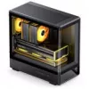 Caixa de computador Jonsbo D200 midi-tower mATX vidro temperado mini ecrã de temperatura preto