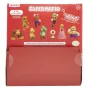 Backpack Buddies conjunto de porta-chaves Paladone Super Mario CDU com 24 peças – várias personagens, acessório de coleção