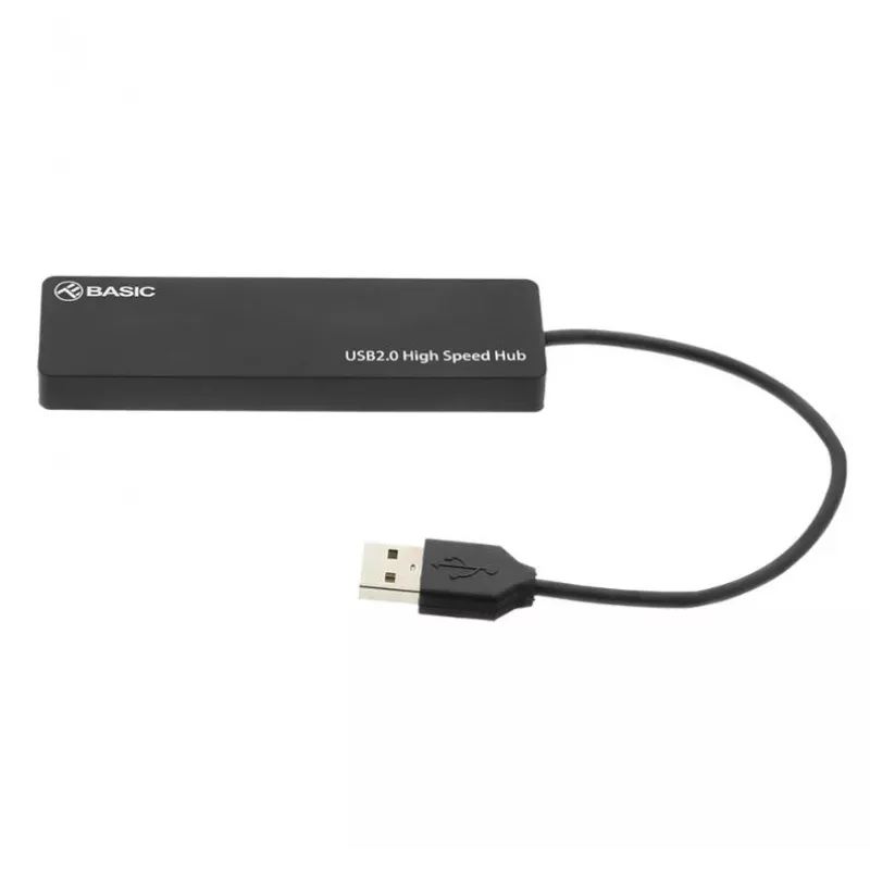 Hub USB Tellur Basic 4 portas USB 2.0 — preto, 4 portas USB-A