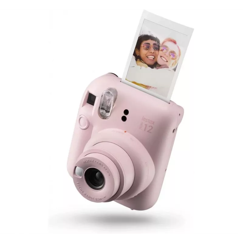 Máquina fotográfica instantânea Fujifilm Instax Mini 12 Blossom Pink com pack de 10 folhas de filme