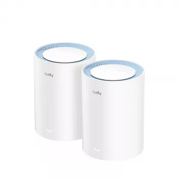 Sistema Mesh Cudy M1200 pack de 2 – Wi-Fi 5 dual band (300/867 Mbit/s), 2 unidades, 1 porta LAN, suporta 100 dispositivos