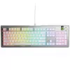 Teclado mecânico GLORIOUS GMMK 3 Pro 100% Pré-montado layout ANSI US, interruptores Fox, Prata