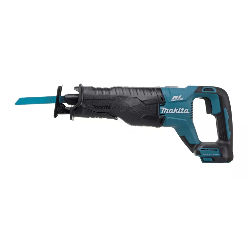 Makita DJR187Z serra de sabre a bateria, 18 V Li-Ion, curso de 32 mm, 2.300–3.000 cursos/min, sem bateria, preto/azul