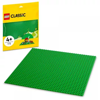 LEGO 11023 Classic Placa de base verde quadrada 32x32 pinos construção relva base de construção e exposição conjunto individual