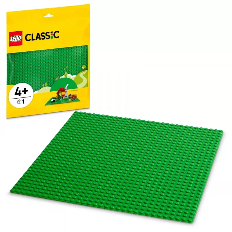LEGO 11023 Classic Placa de base verde quadrada 32x32 pinos construção relva base de construção e exposição conjunto individual
