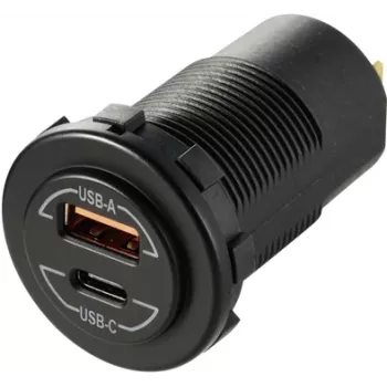 VOLTCRAFT Tomada USB Power Delivery embutida para veículo 60W (VC-14336670)