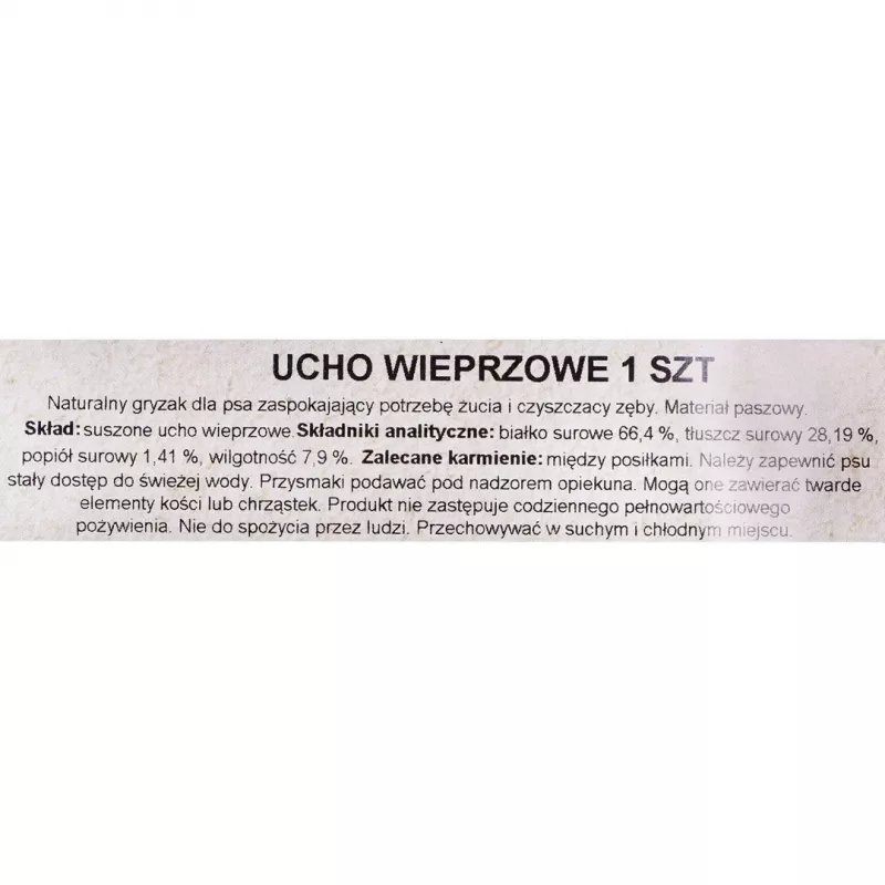 Brinquedo de mastigar para cães PETMEX orelha de porco 40 g — produto natural de orelha de porco para mastigar para a higiene dentária de cães de porte médio e grande