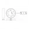 Acessório de iluminação DELOCK 46019, suporte de parede de plástico branco, 83,5×83,5×26,5 mm