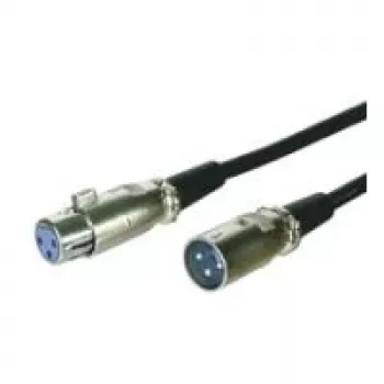 Wentronic Goobay cabo XLR, XLR macho para XLR fêmea, 6 m, preto