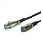 Wentronic Goobay cabo XLR, XLR macho para XLR fêmea, 6 m, preto