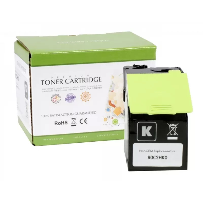 Compatível Static-Control Lexmark 802HK, Preto, alta capacidade, 4000 pág. (80C2HC0)