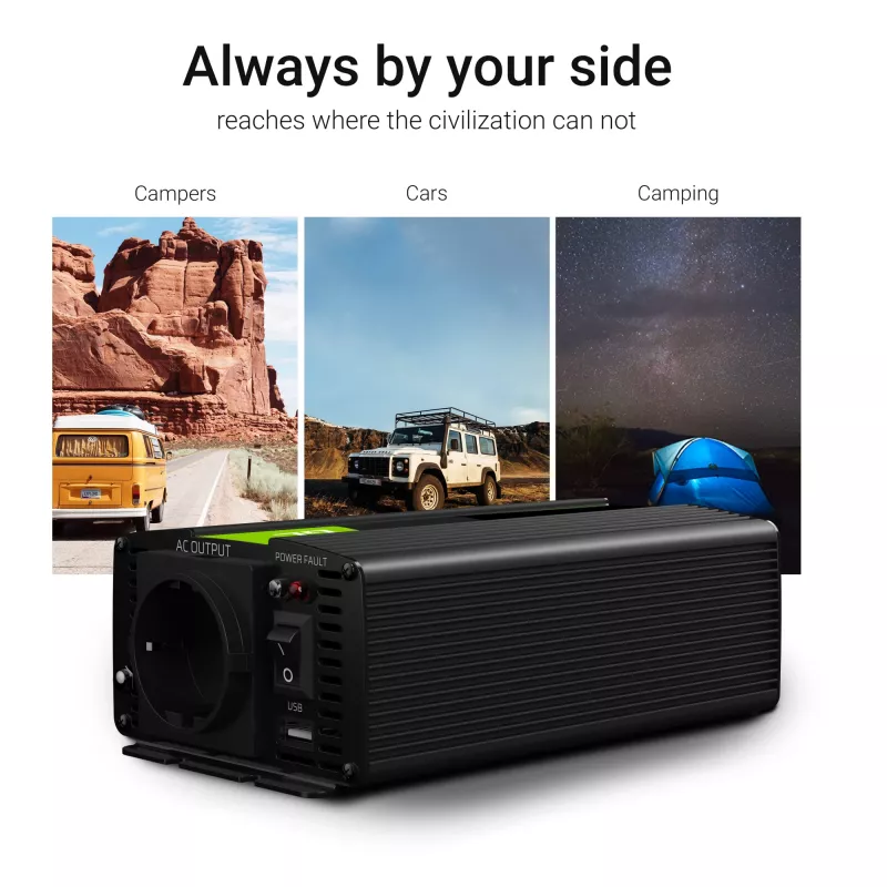 Green Cell INV24 fonte de alimentação para automóvel 1500 W preto