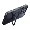 Capa protetora Mcdodo PC-4932 para iPhone 16 Pro com suporte integrado, preto