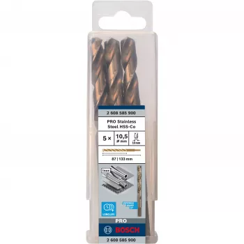 Conjunto de brocas helicoidais Bosch HSS Cobalt 2608585900 5 peças
