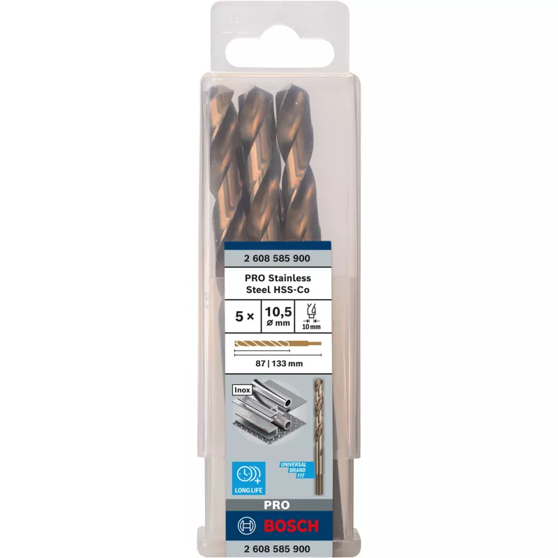 Conjunto de brocas helicoidais Bosch HSS Cobalt 2608585900 5 peças