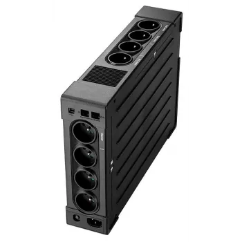 Fonte de alimentação ininterrupta EATON Ellipse PRO 1600 FR, Line-Interactive 1,6 kVA / 1000 W, torre, 8 tomadas tipo E, LCD