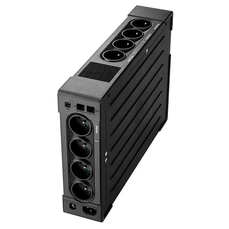 Fonte de alimentação ininterrupta EATON Ellipse PRO 1600 FR, Line-Interactive 1,6 kVA / 1000 W, torre, 8 tomadas tipo E, LCD