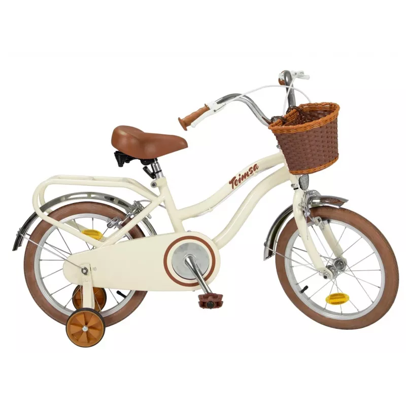 Bicicleta infantil Toimsa 16 polegadas modelo TOI16231 Vintage bege — roda de 16 polegadas, bicicleta infantil