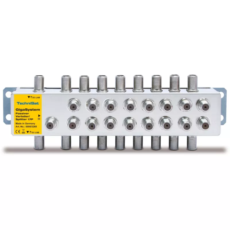 Distribuidor passivo TECHNISAT 17/P prateado – repartidor de sinal passivo para distribuição de TV/SAT