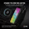 CORSAIR VENGEANCE RGB 32GB 2x16GB DDR5 6000MT/s DIMM Unbuffered 36-44-44-96 Std PMIC AMD EXPO dissipador cinzento PCB preto 1.4V