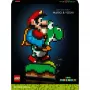 Brinquedo de construção LEGO Super Mario World Mario & Yoshi Conjunto 71438 — figuras interativas e elementos de jogo para construir