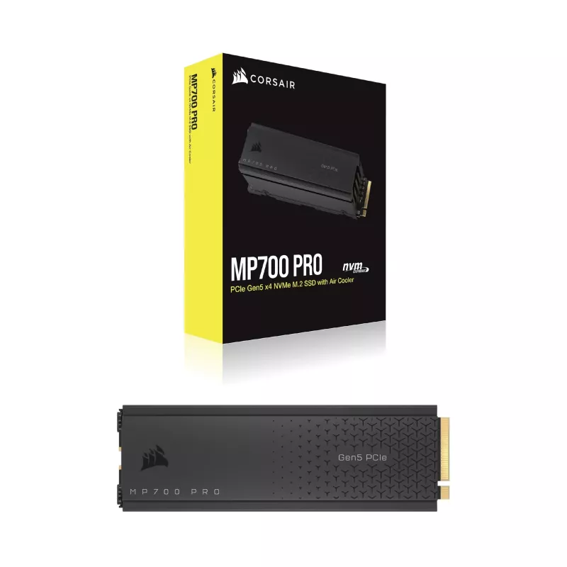 CORSAIR MP700 PRO - SSD - 1TB - interno - M.2 2280 - PCI Express 5,0 x4 (NVMe) - AES de 256 bits (CSSD-F1000GBMP700PRO)