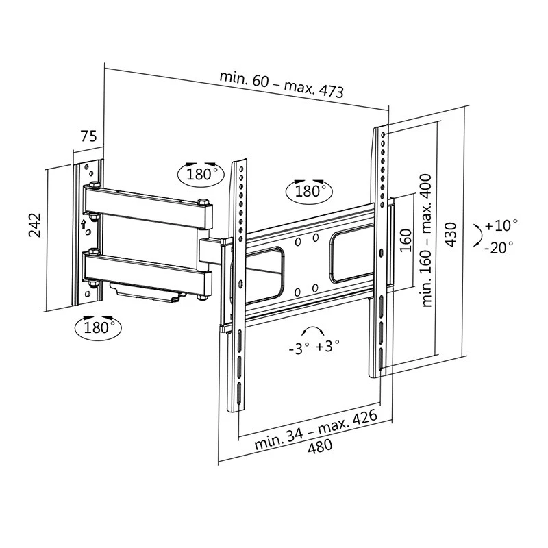 Suporte de TV LogiLink BP0014