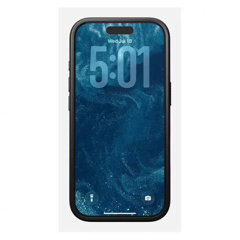 Capa para telemóvel Nomad Modern Leather Case para iPhone 17 Pro, pele + TPU + PC, compatível com ecrã de 16 cm (6,3 polegadas), bordô