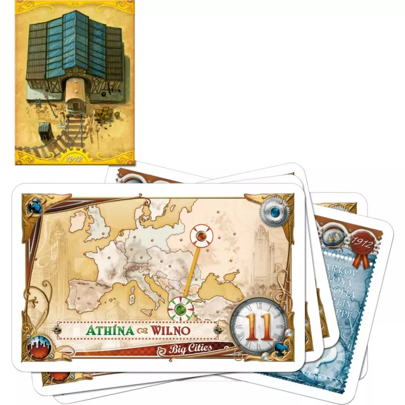 Jogo de tabuleiro Rebel Asmodee Zug um Zug - Europa 1912, jogo de família, idade 8+