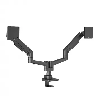Suporte de mesa para monitor EDBAK DMV02 braço duplo articulado com ajuste de altura e inclinação