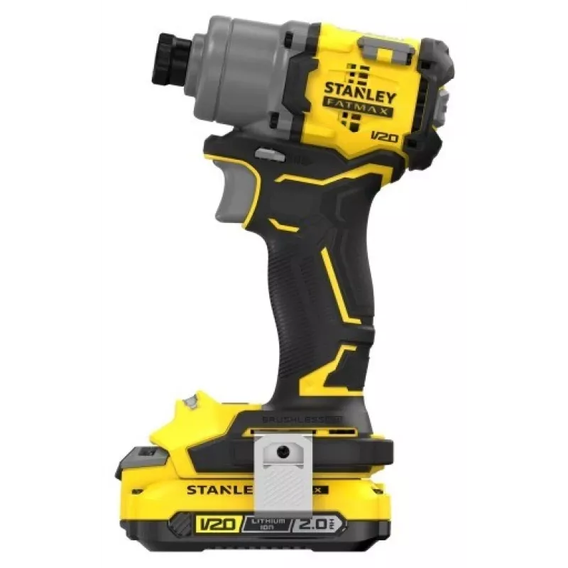 Stanley SFMCF830D2K-QW aparafusadora de impacto sem escovas, 2×2,0 Ah, 3200 rpm, preto/amarelo