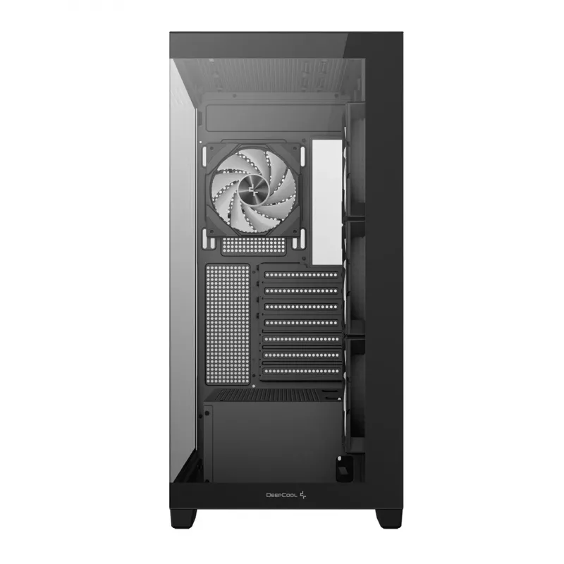 Caixa de PC DeepCool CG580 4F Midi Tower — ATX/ITX/MicroATX, vidro temperado, ventoinhas 3×120mm+1×120mm, 2×3,5 polegadas & 2×2,5 polegadas, USB-A×2 USB-C×1, preto