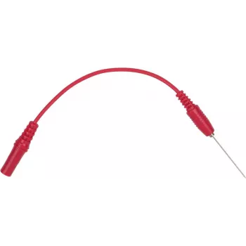 KS Tools 150.1674 Adaptador de ficha fêmea de 4 mm para ponta de prova em agulha, vermelho