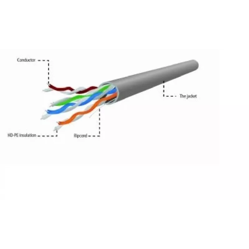 Cabo de rede Gembird UPC-5004E-L/100 cinzento 100 m Cat5e U/UTP (UTP)