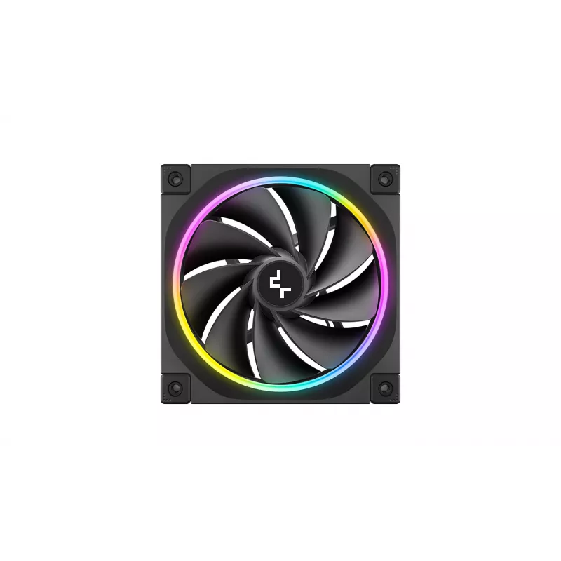 DeepCool FL12R 3-in-1 ventoinhas de caixa de 120 mm (3 un.), Reverse, PWM de 4 pinos, 500-2150 rpm, FDB, pretas