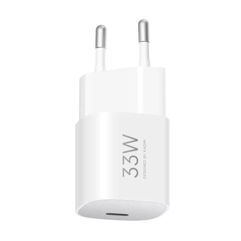 Fonte de alimentação Xiaomi 33W Nano USB-C EU carregador de parede – saída USB-C de 33 W para telefones e tablets