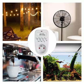 Temporizador digital GreenBlue GB362 — temporizador programável para aparelhos elétricos, modelo GB362