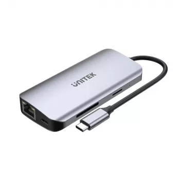 Hub USB-C Unitek D1122A01 com 2x HDMI 4K e 100W Power Delivery