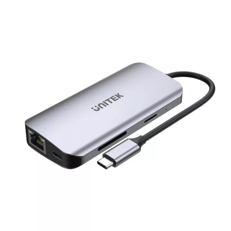 Hub USB-C Unitek D1122A01 com 2x HDMI 4K e 100W Power Delivery