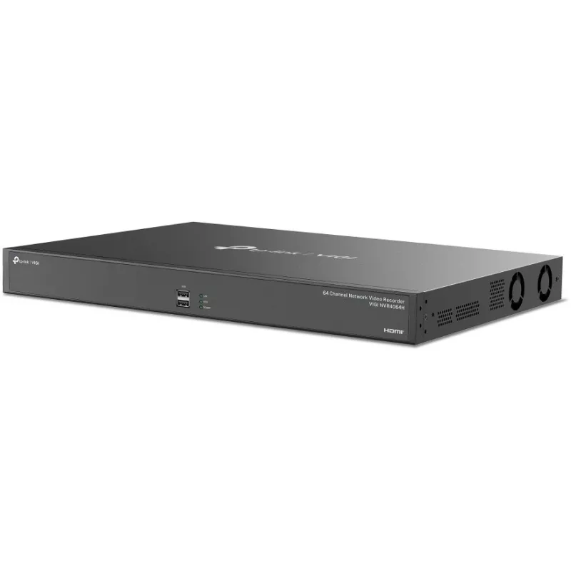 Gravador de vídeo em rede TP-Link VIGI NVR 64 canais, entrada 64ch, 4K 3840×2160, reprodução 16ch, disco HDD SATA, 64 TB máx., 2×LAN, USB-A