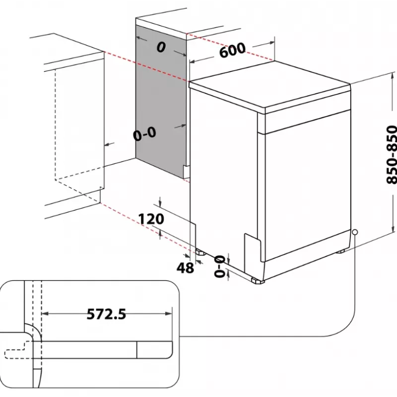 Indesit D2F HD624 AS Máquina de lavar loiça independente 14 conjuntos de louça