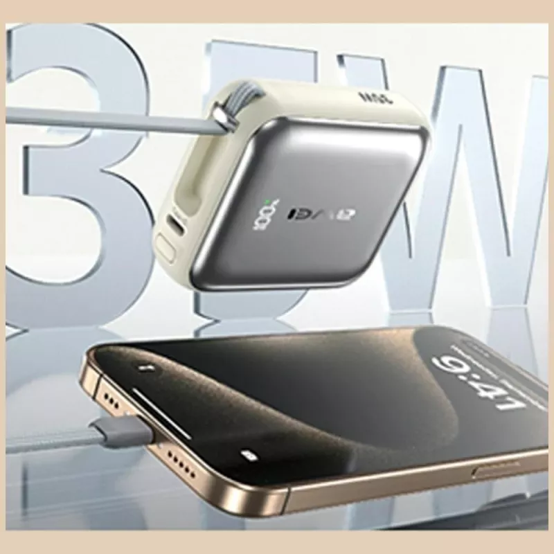 Powerbank Awei AS-181 10000mAh 35W com cabo integrado