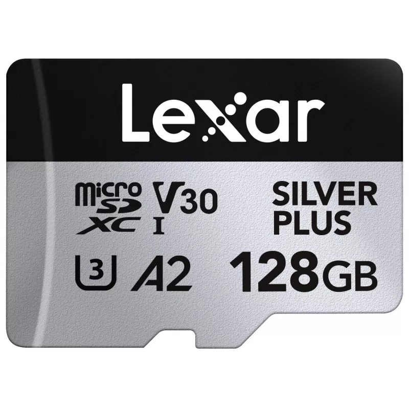 Memória flash Lexar 128 GB UHS-I MicroSDXC Professional SILVER PLUS