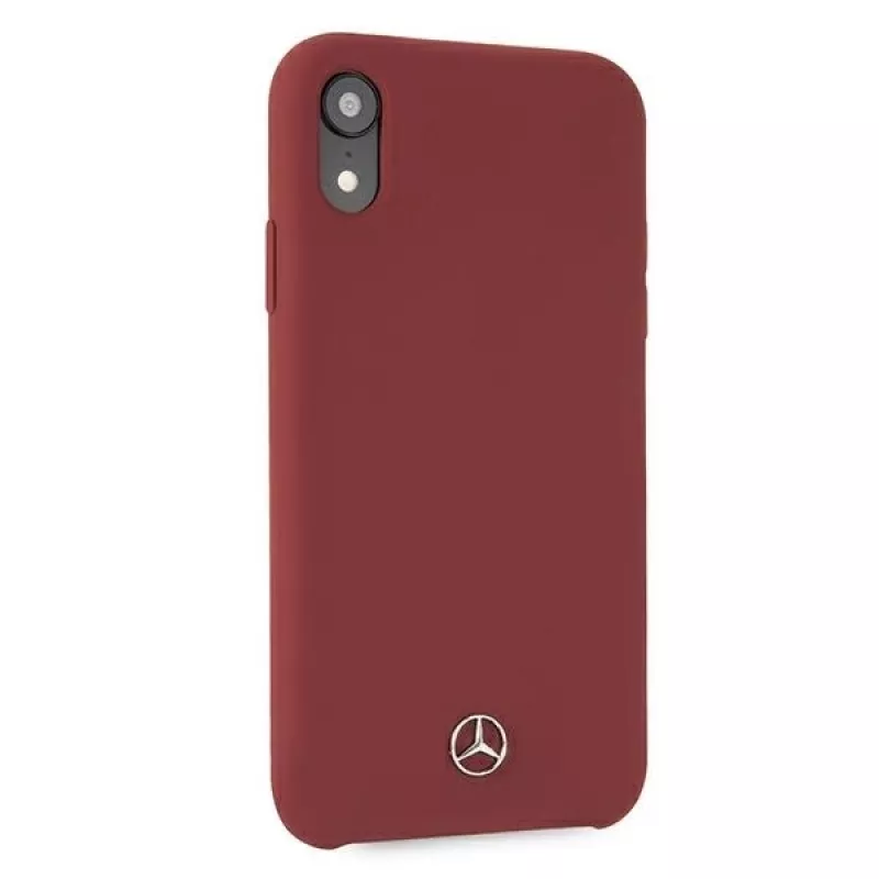 Mercedes-Benz capa rígida de silicone para Apple iPhone XR vermelho MEHCI61SILRE