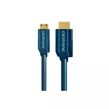 Cabo adaptador Mini-HDMI+ com Ethernet (HDMI A/HDMI Mini C) – 2,0 m adaptador High-Speed HDMI para Mini-HDMI