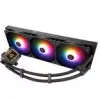 Arrefecedor de CPU Thermalright Frozen Warframe 420 preto ARGB — ventoinha ARGB de 140mm, radiador de 420mm