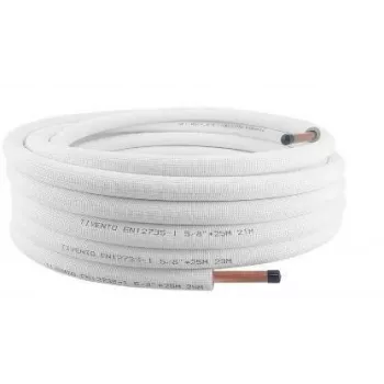 Tubo de cobre 3/8 polegadas Tivento Flex, rolo de 25 m